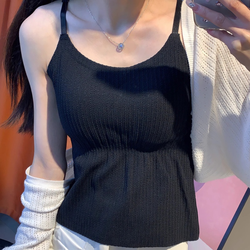 Zara Summer Clothing For Women - Bra Musim Panas Korset Hitam Aktif