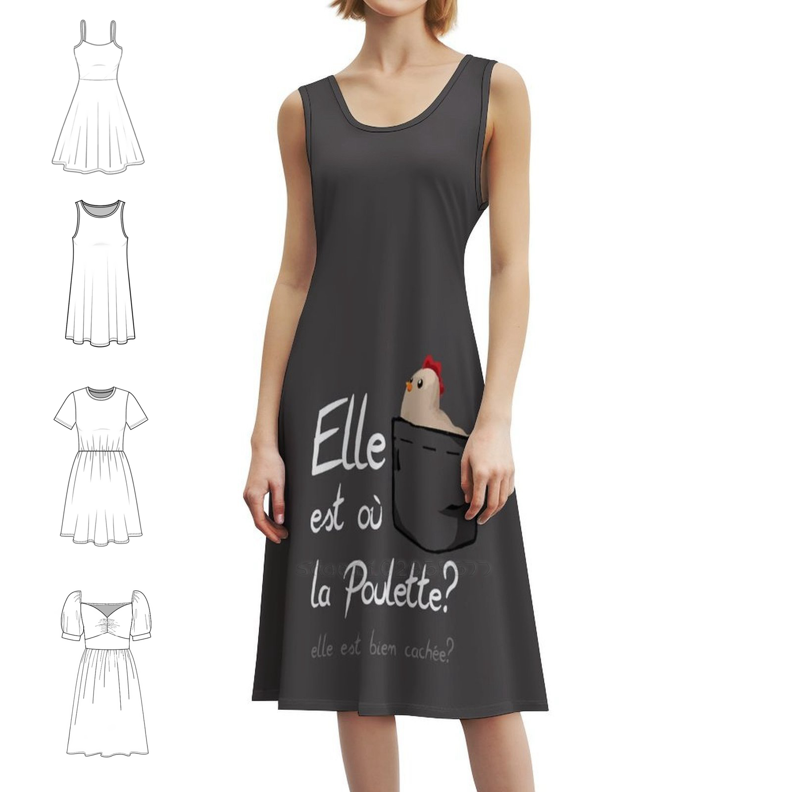 Summer Clothing Quotes - Gaun Pesta Streetwear Wanita yang Tersembunyi