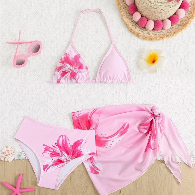 Summer Clothing Teen Girls - Setelan Bikini Anak Perempuan 7-16 Tahun