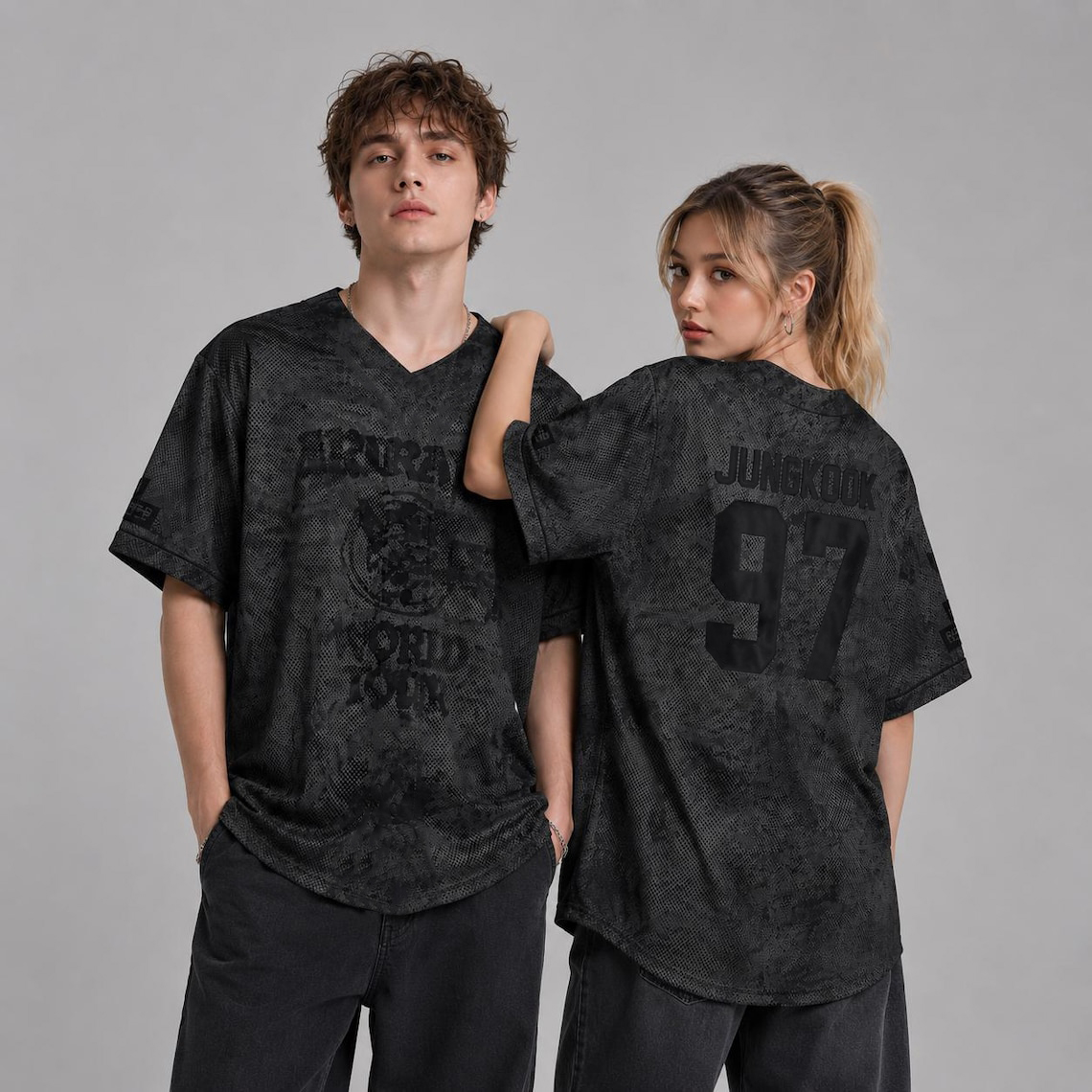 Summer Clothing Old Money - Kaos Baseball V-Neck Berbahan Mesh dengan