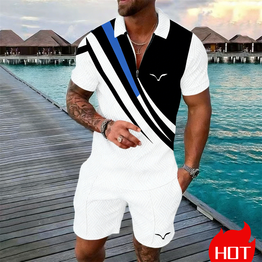 Summer Clothing Y2K - Set Pakaian Garis-garis Musim Panas Y2k