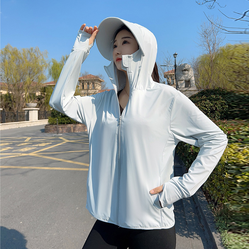 Summer Clothing Girl - Jaket Pelindung Matahari Berkerudung Wanita Pakaian