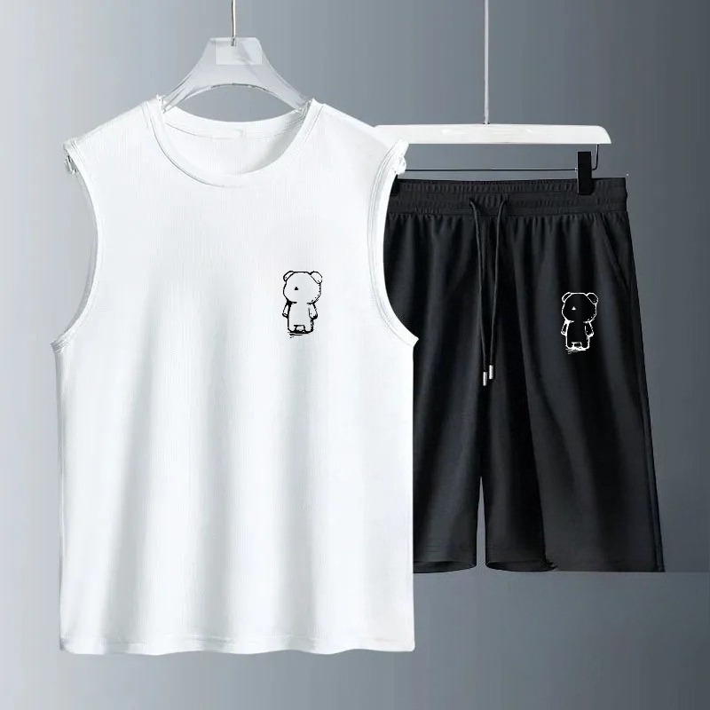 Summer Clothing Usa - Set Tank Top Pria Musim Panas