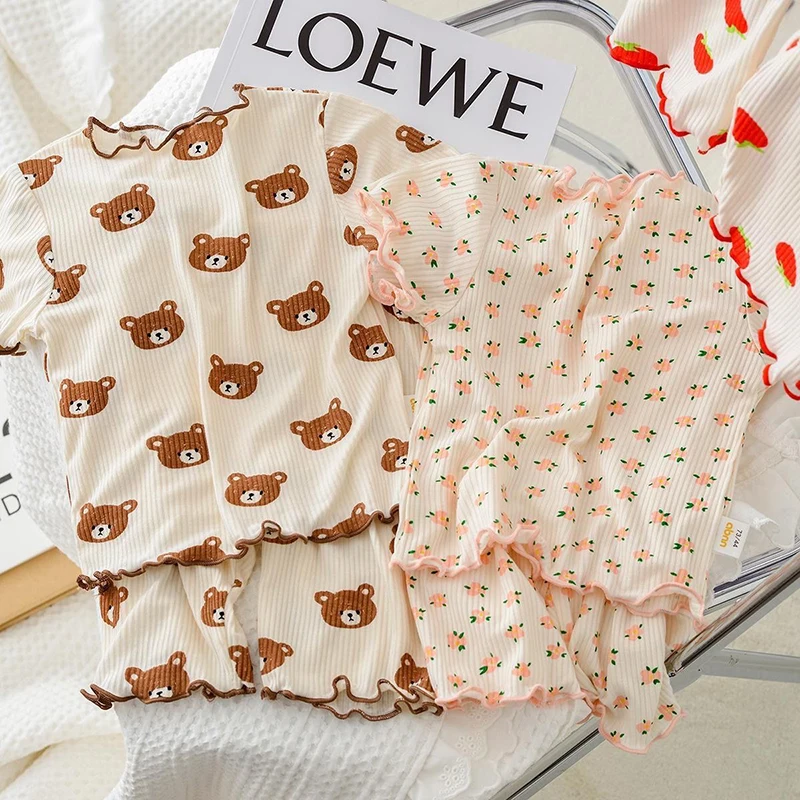 Summer Clothing Baby Boy - Set Piyama Kasual Kartun Katun Musim