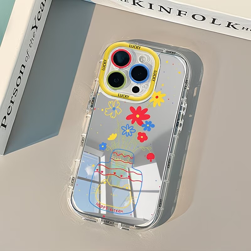 Summer Closet - Casing Ponsel Cermin Desain Vas Bunga