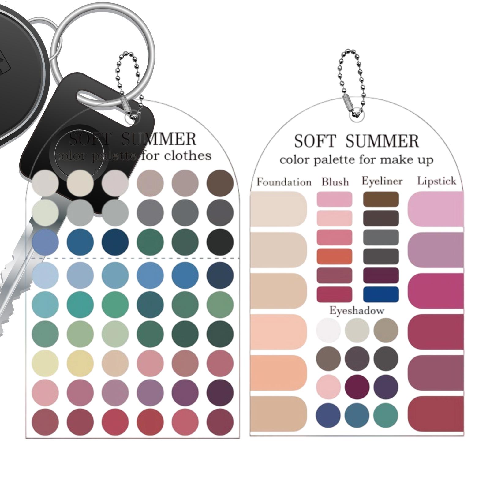 Summer Clothing Palette - Kartu Palet Warna Musim Panas Lembut