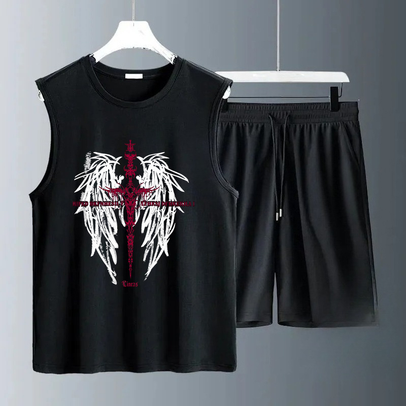 Summer Clothing Usa - Set Tank Top Pria Musim Panas