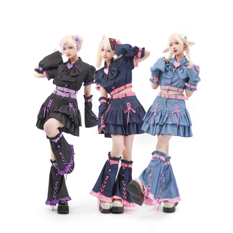 Summer Clothing Y2K - 2024 setelan gaun gaya kampus Wanita