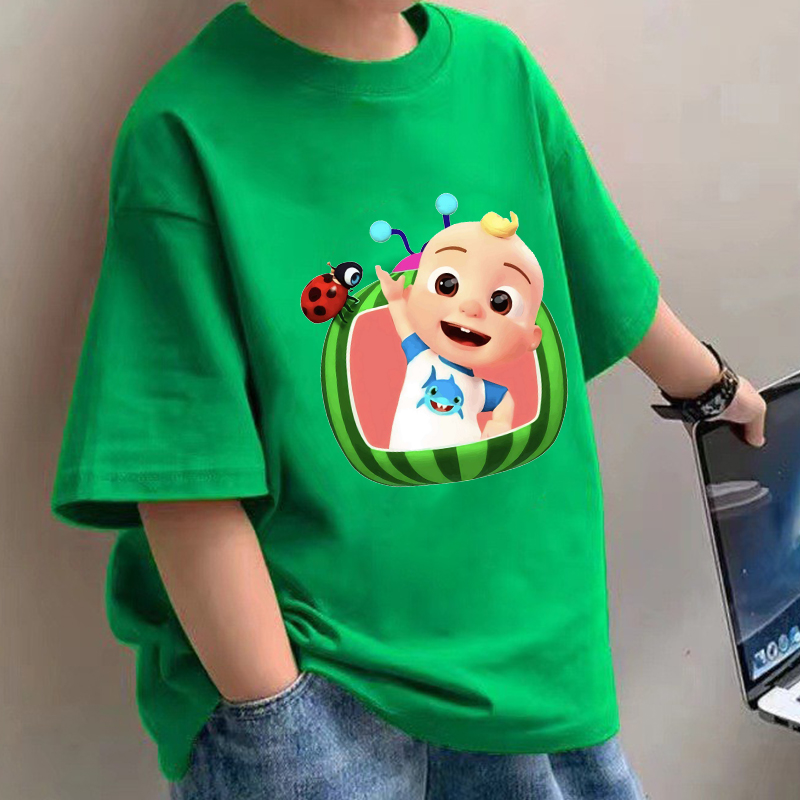 Summer Clothing Girl - Kaus Bayi Cocomelons Kaus Lengan Pendek