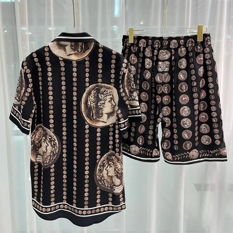 Summer Clothing Types - Setelan Kemeja Pria Royal Luxury Motif