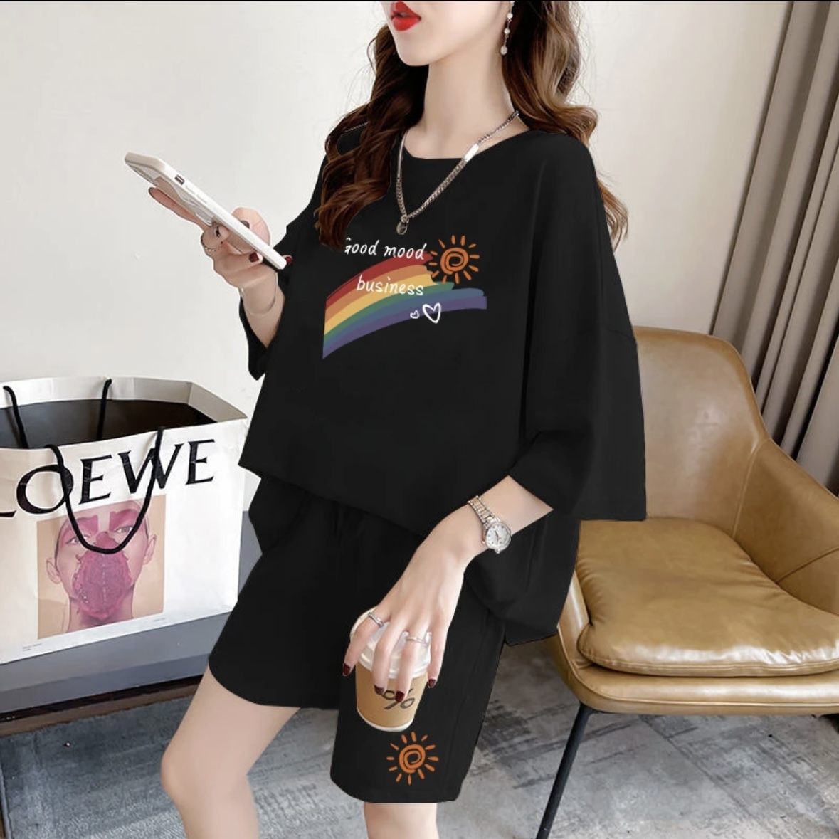 Summer Clothing Usa - Set Celana Pendek Musim Panas Wanita
