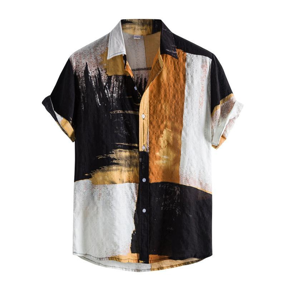 Atasan Pria Motif Kotak-kotak  - Summer Clothing Resort ulasan dan harga