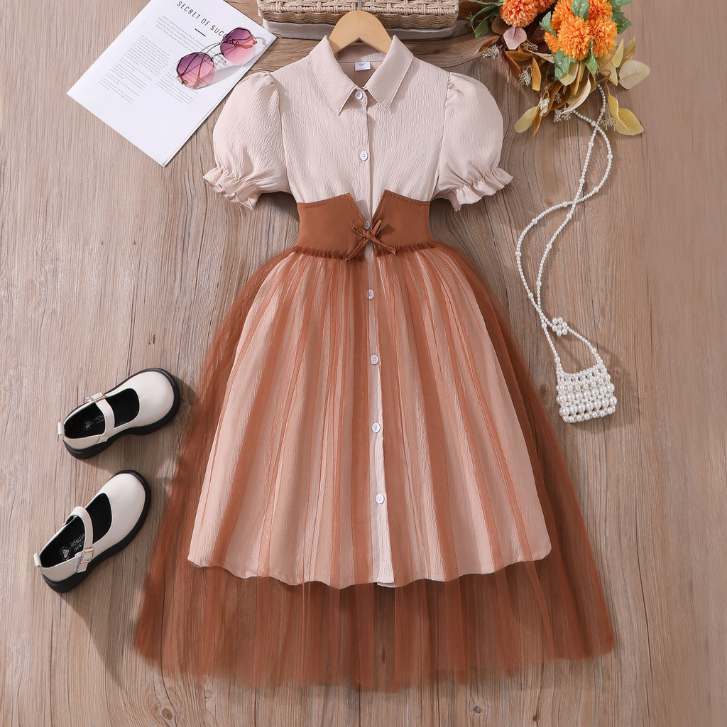 Gaun Anak Perempuan Usia 8-12  - Summer Clothing Teen Girls ulasan dan harga
