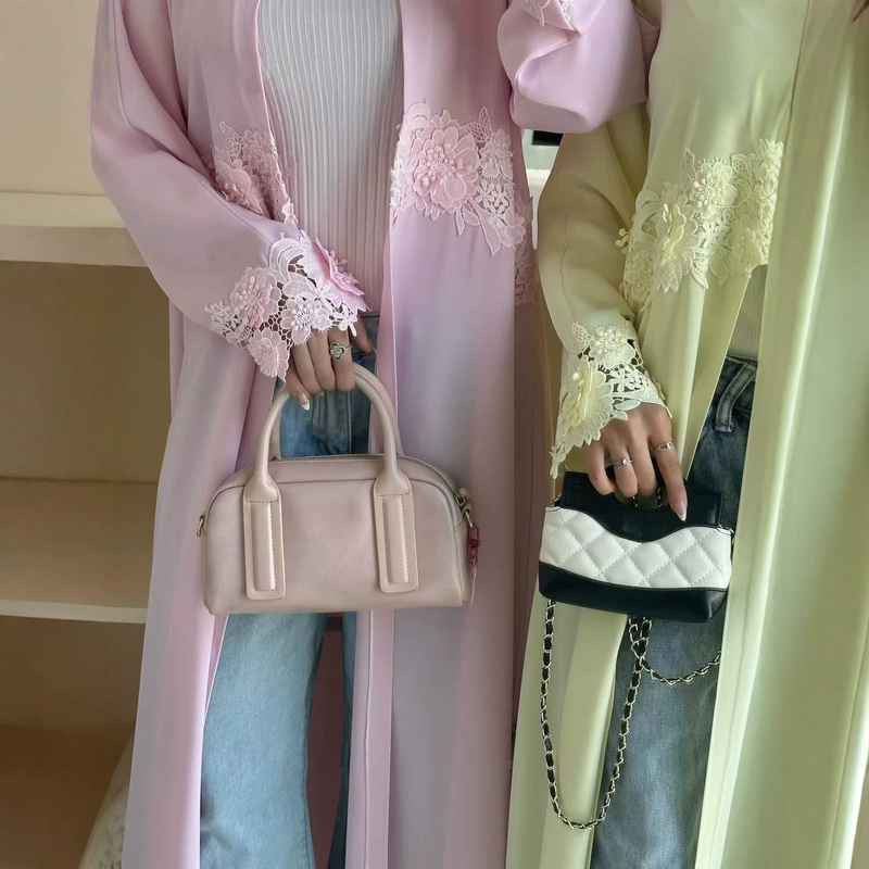 Gaun Abaya Muslim Bordir Bunga - Summer Clothing Hijab ulasan dan harga