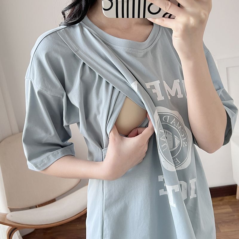 Gaun Menyusui Ibu Hamil Kaus P - Summer Clothing Usa ulasan dan harga