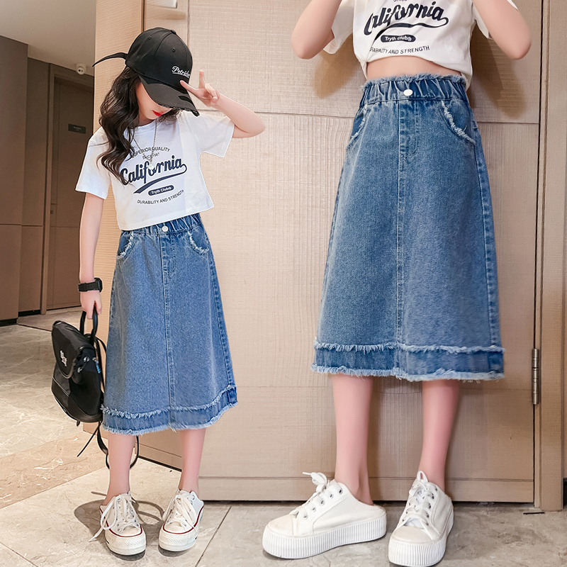 Rok Denim Anak Perempuan Musim - Summer Clothing Teen Girls ulasan dan harga