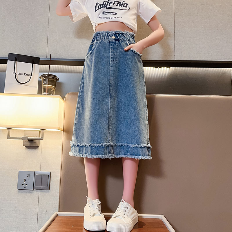 Rok Denim Anak Perempuan Musim - Summer Clothing Teen Girls ulasan dan harga