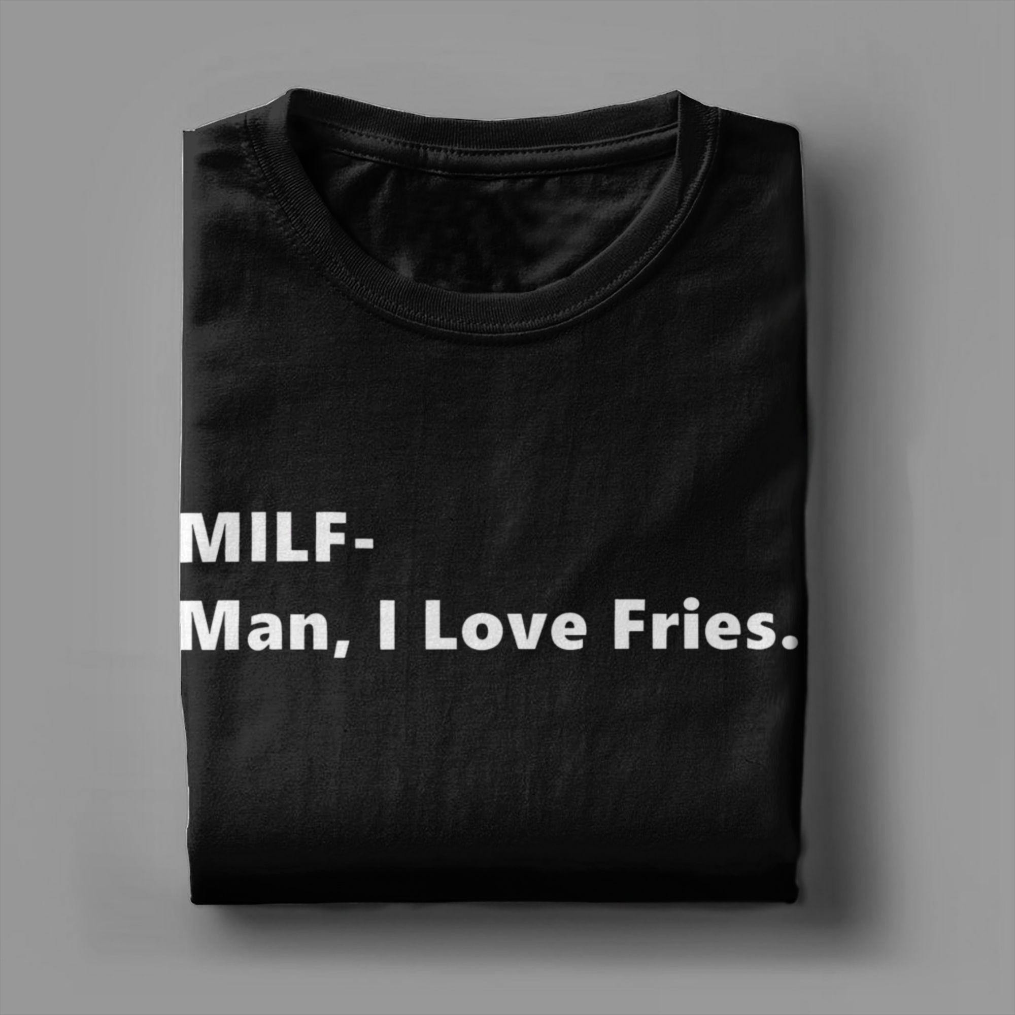 MILF Man I Love Fries Kaus Kut - Summer Clothing Quotes ulasan dan harga