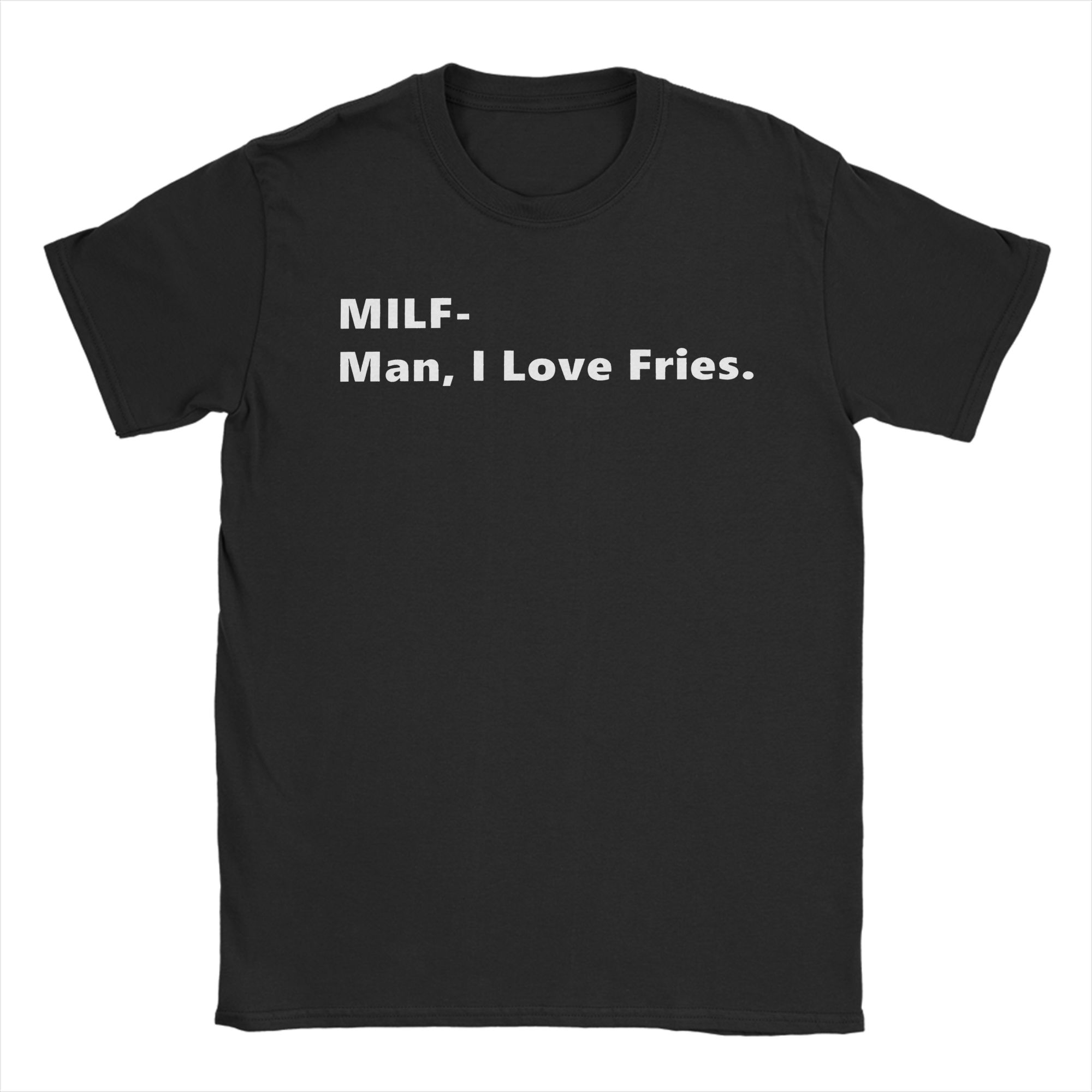 MILF Man I Love Fries Kaus Kut - Summer Clothing Quotes ulasan dan harga