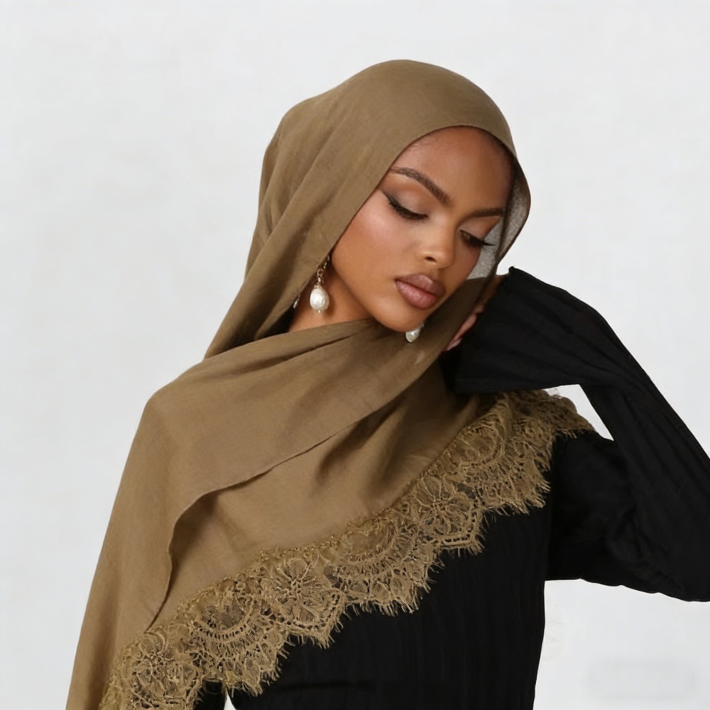 Hijab Pashmina Rayon Katun Bar - Summer Clothing Hijab ulasan dan harga