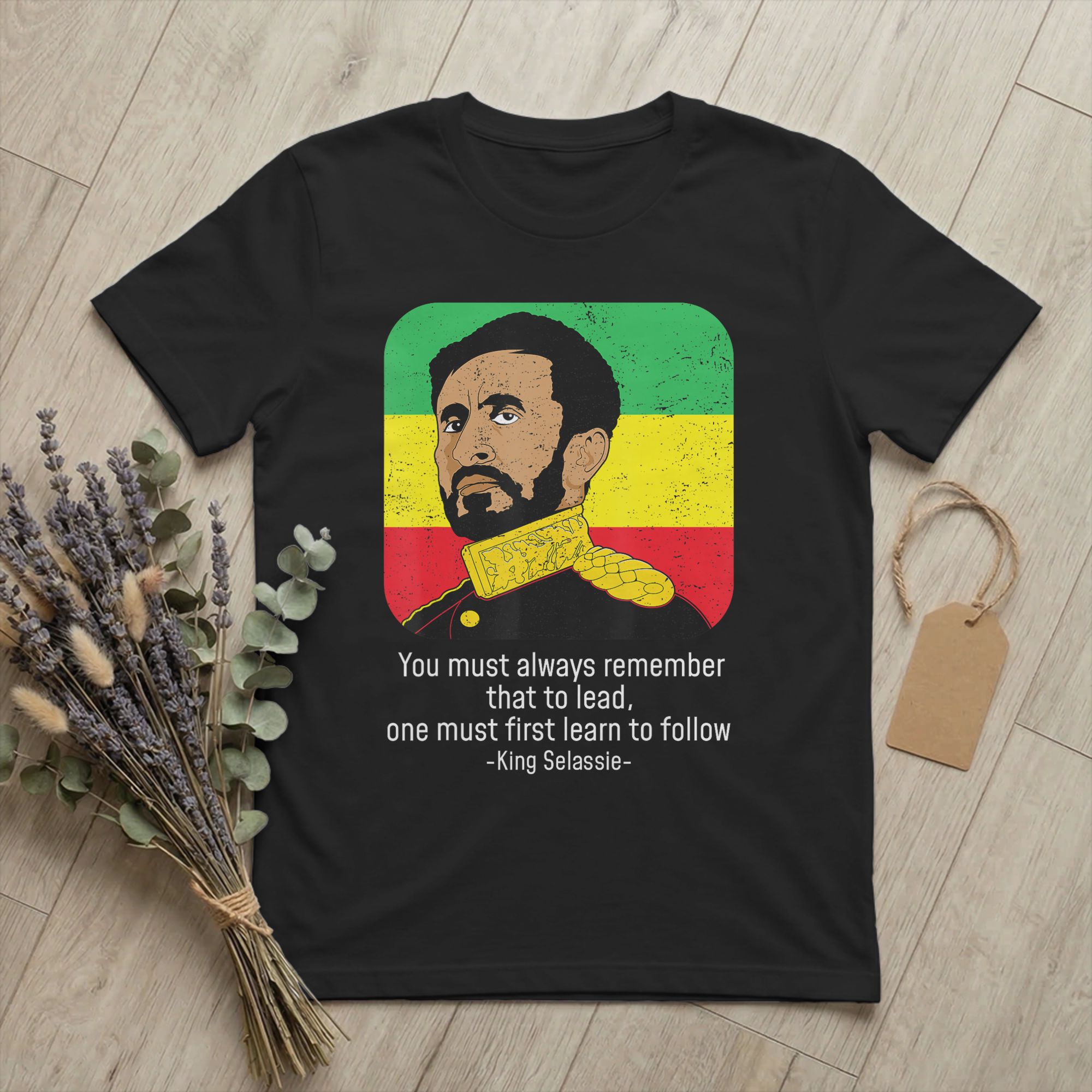 Kaos Pria King Haile Selassie  - Summer Clothing Quotes ulasan dan harga