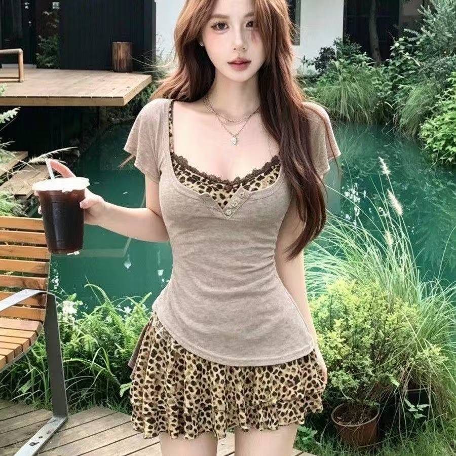 Set 2 Potong Gaya Lolita Jepan - Summer Clothing Y2K ulasan dan harga