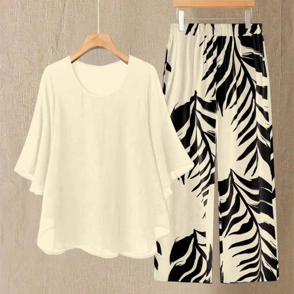 Setelan 2 potong atasan sifon  - Zara Summer Clothing For Women ulasan dan harga