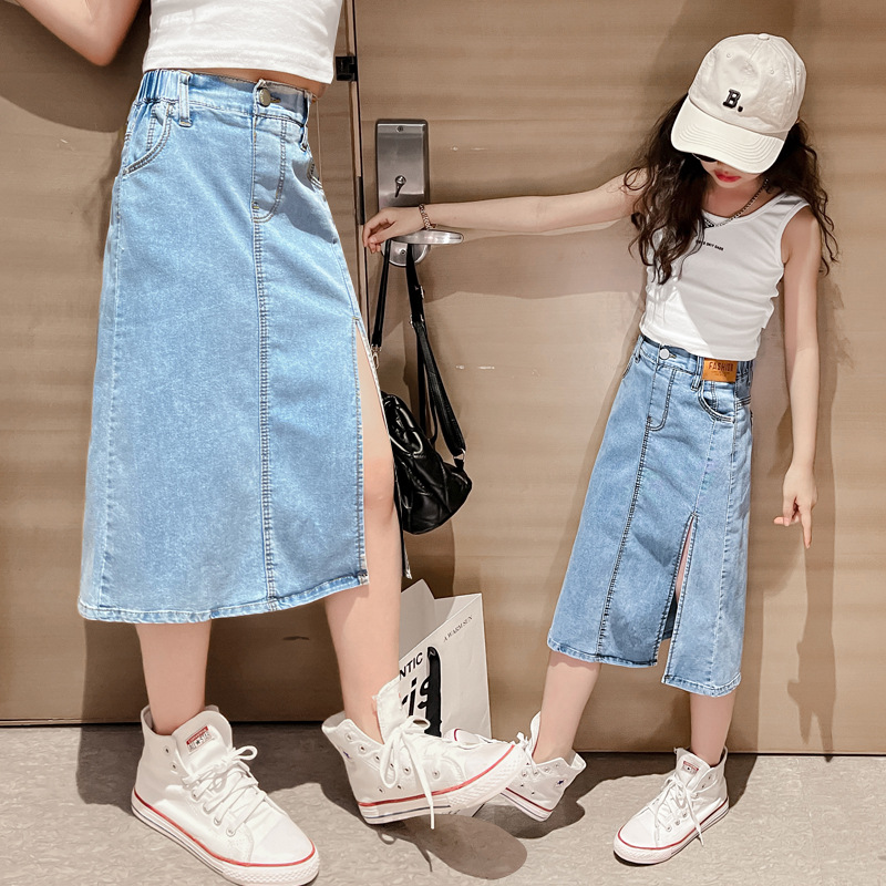 Rok Denim anak perempuan remaj - Summer Clothing Teen Girls ulasan dan harga