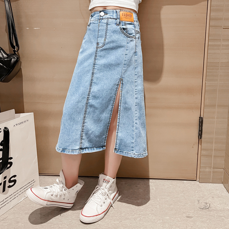 Rok Denim anak perempuan remaj - Summer Clothing Teen Girls ulasan dan harga