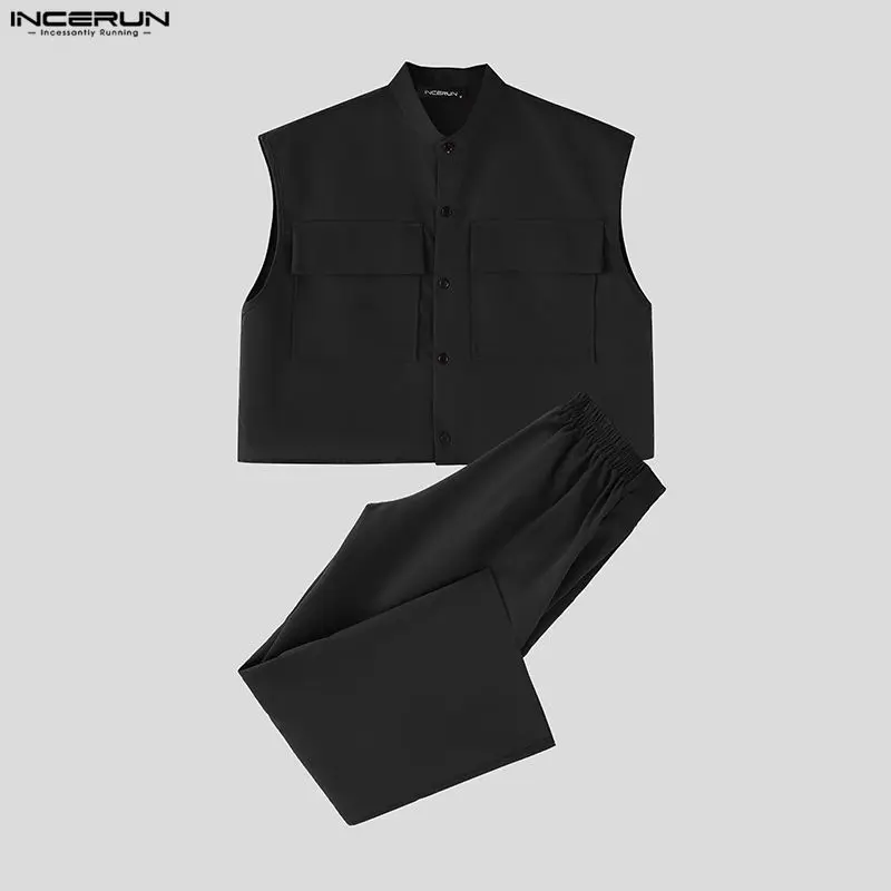 INCERUN Set Pria Atasan Crop T - Summer Clothing Types ulasan dan harga