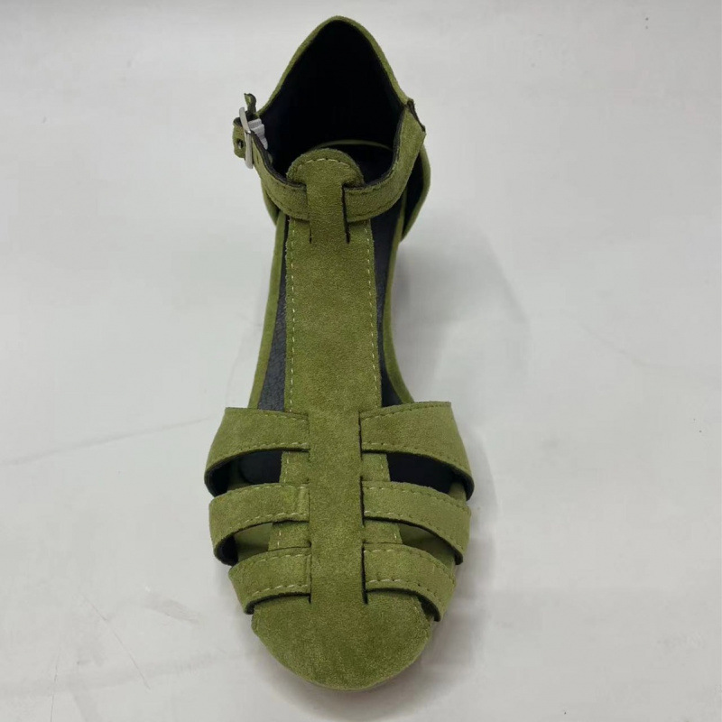 Sandal Wanita Hijau Suede Kitt - Summer Closet ulasan dan harga