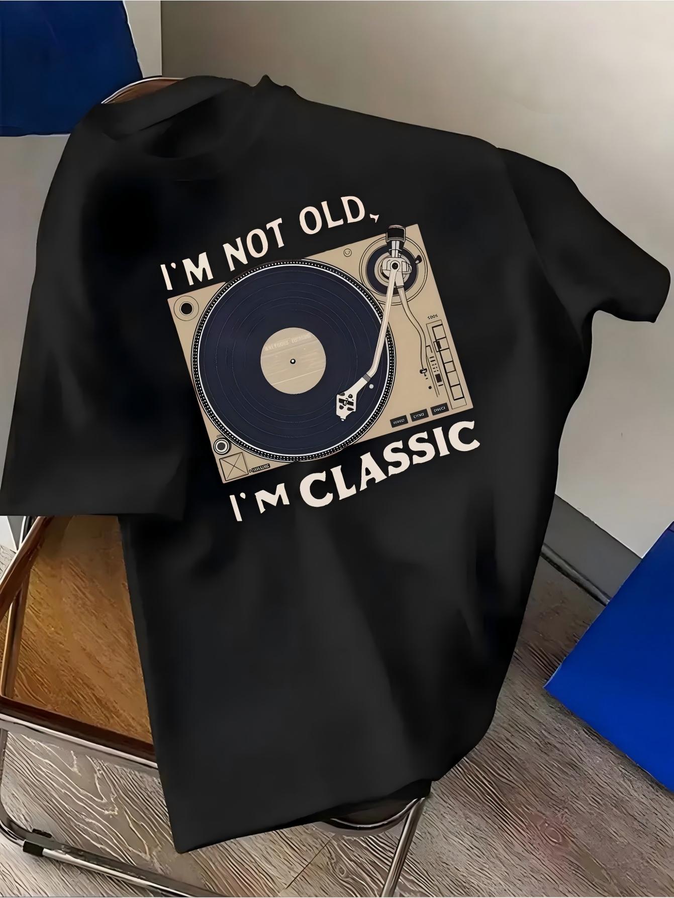 Kaos Vintage Record Player I'm - Summer Clothing Old Money ulasan dan harga
