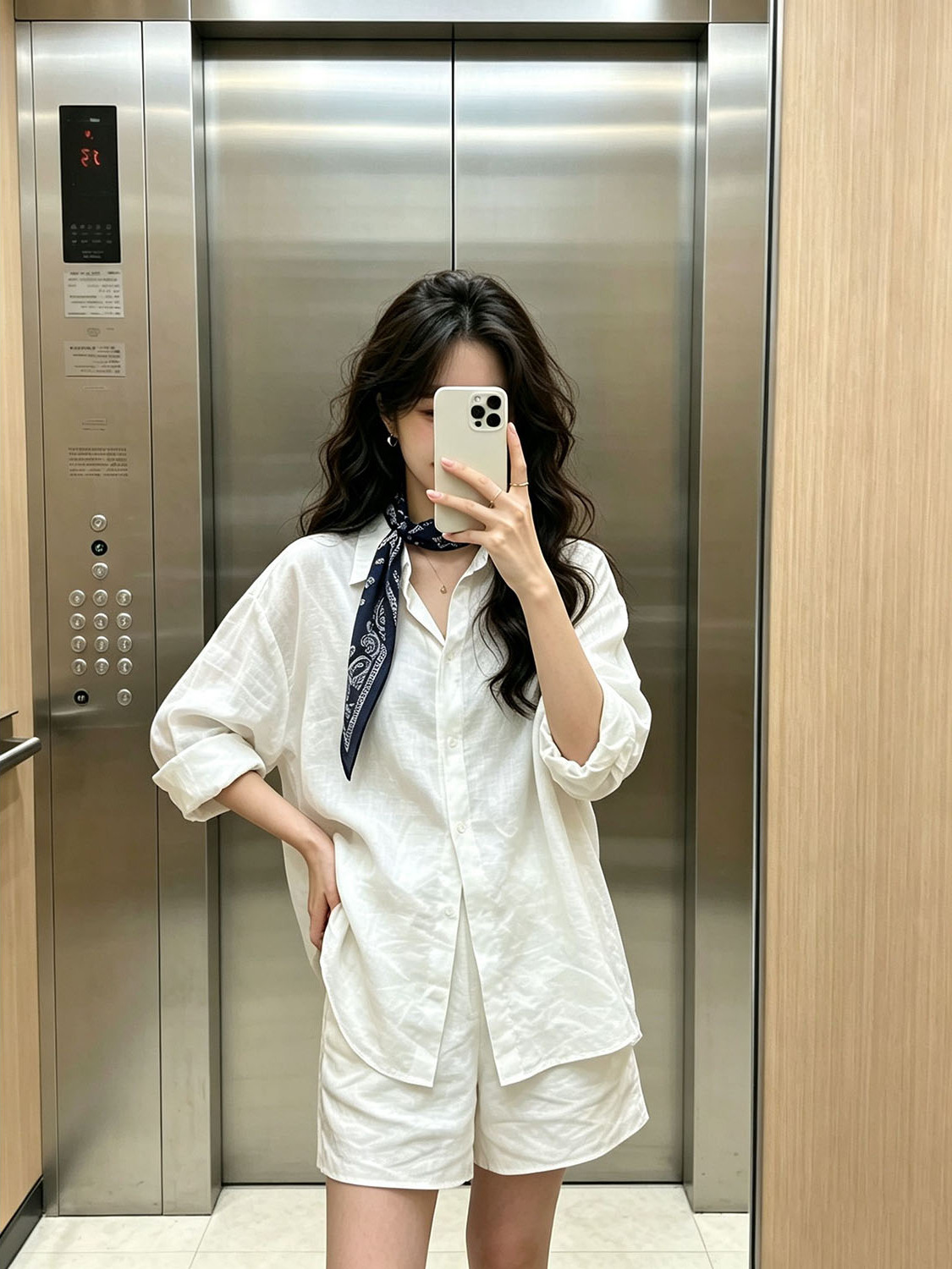 Setelan Kemeja Putih Gaya Kore - Summer Clothing Old Money ulasan dan harga