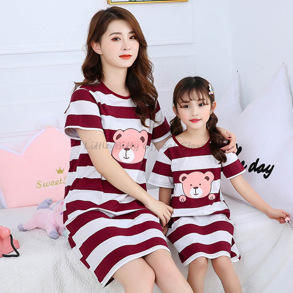 Gaun malam anak perempuan ibu  - Summer Clothing Teen Girls ulasan dan harga