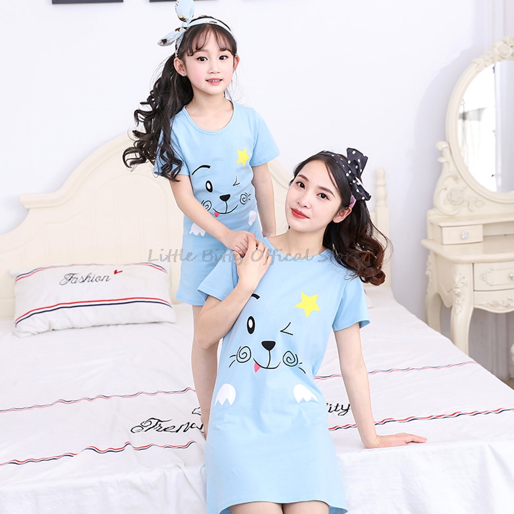 Gaun malam anak perempuan ibu  - Summer Clothing Teen Girls ulasan dan harga