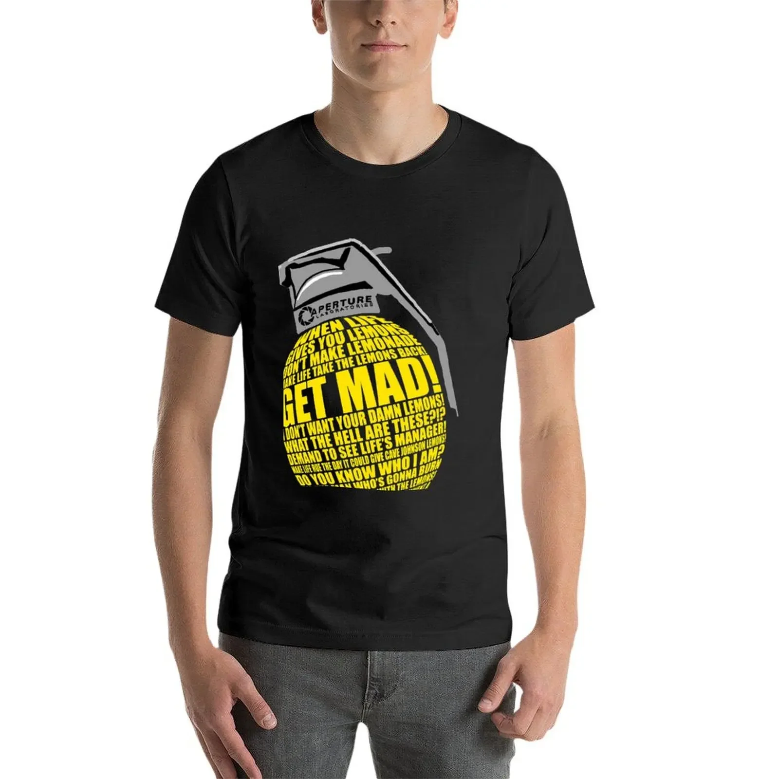 Portal 2 Cave Johnson T-Shirt  - Summer Clothing Quotes ulasan dan harga