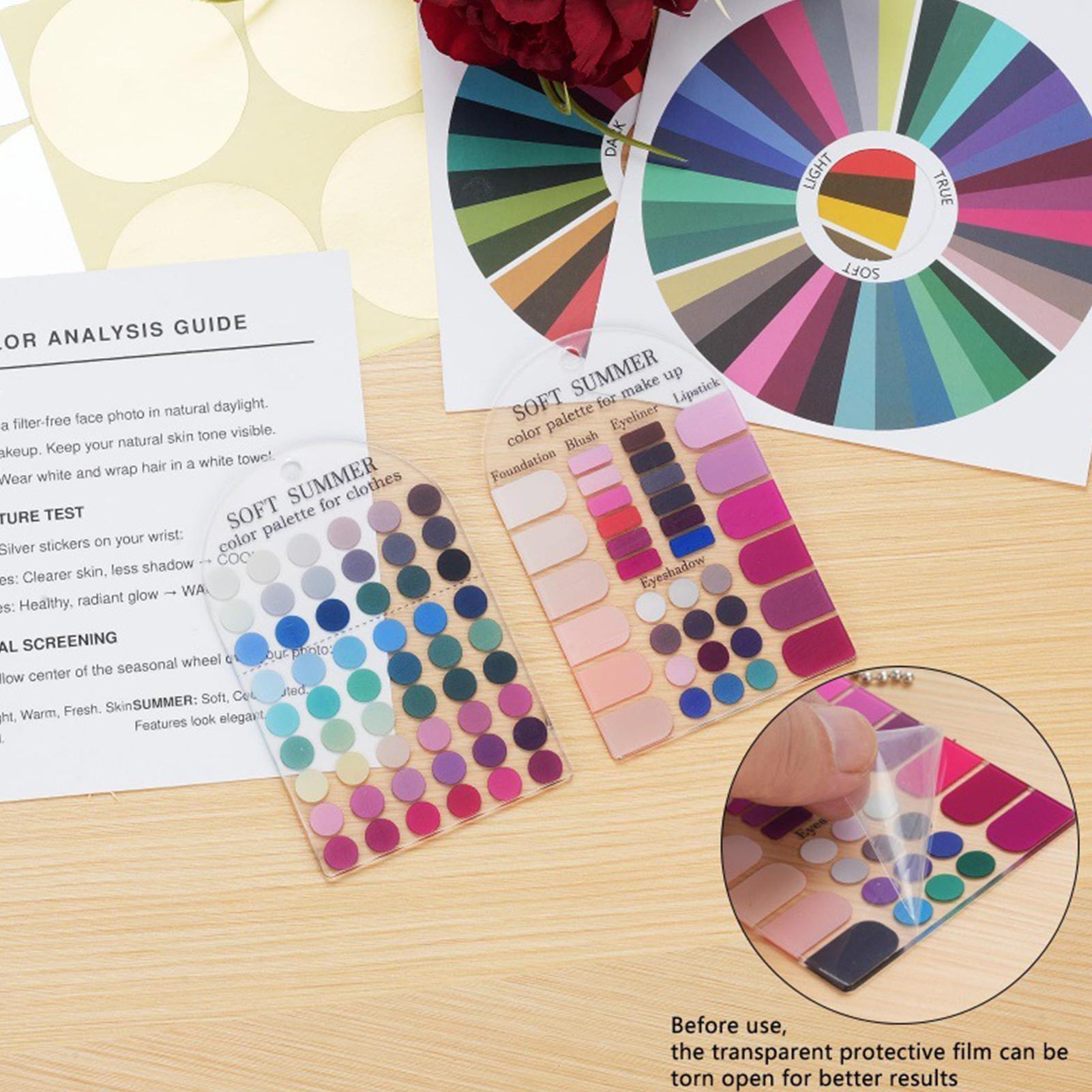 2 Buah Kartu Contoh Warna Pale - Summer Clothing Palette ulasan dan harga