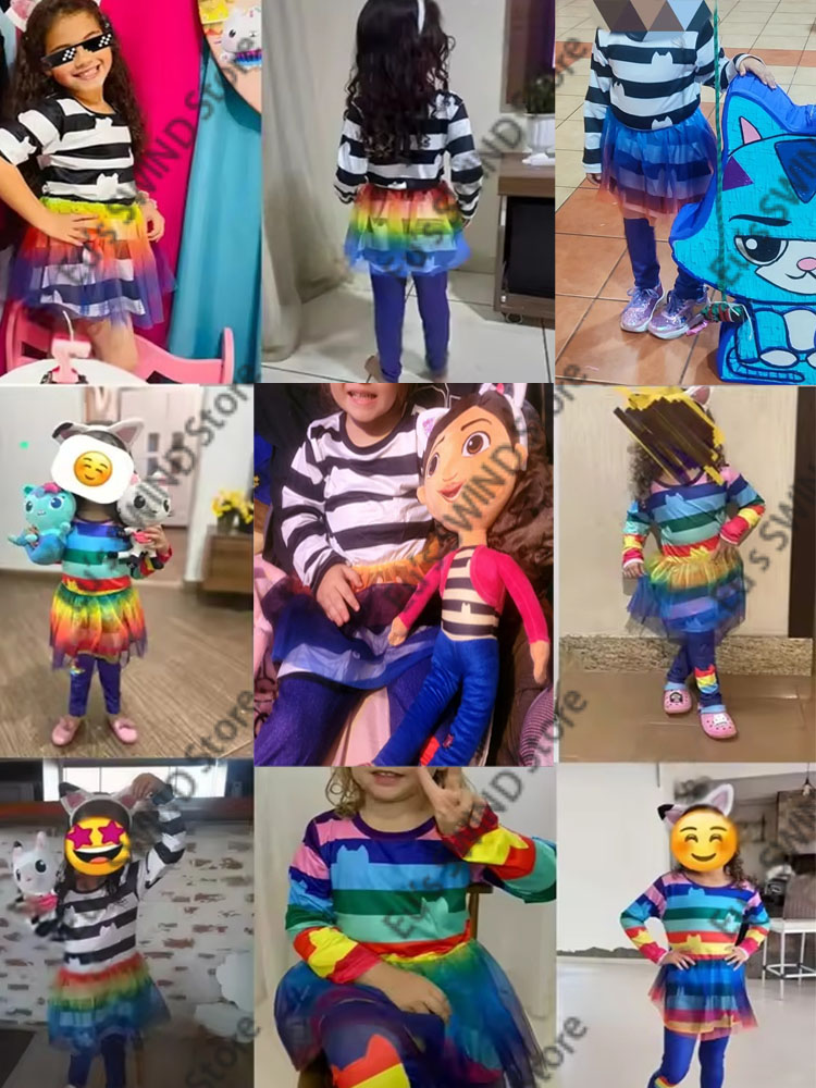 2026 Baju Kartun Garis Hitam P - Summer Clothing Teen Girls ulasan dan harga