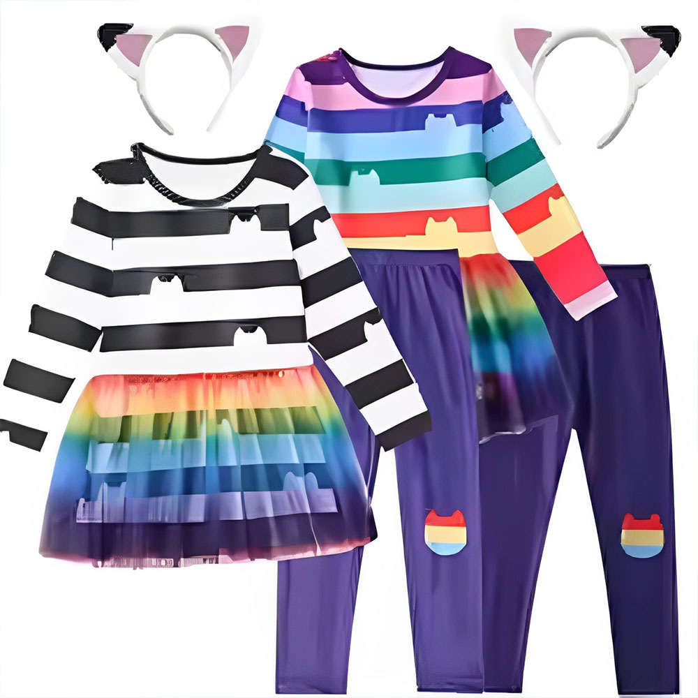 2026 Baju Kartun Garis Hitam P - Summer Clothing Teen Girls ulasan dan harga