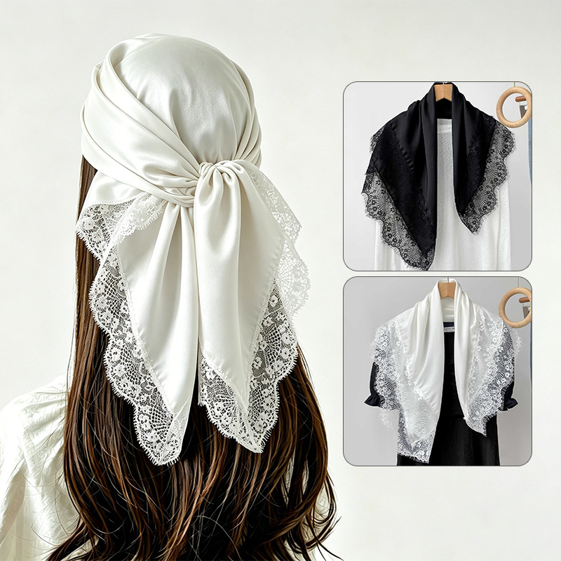 Syal Persegi 70X70Cm Jilbab Wa - Summer Clothing Hijab ulasan dan harga