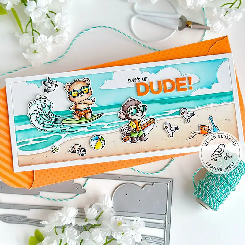 Beach Slimline Scene Happy Sum - Summer Clothing Words ulasan dan harga