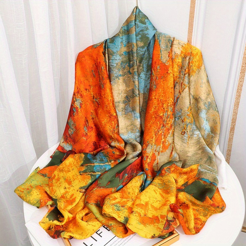 Syal sutra Satin untuk wanita, - Summer Clothing Hijab ulasan dan harga