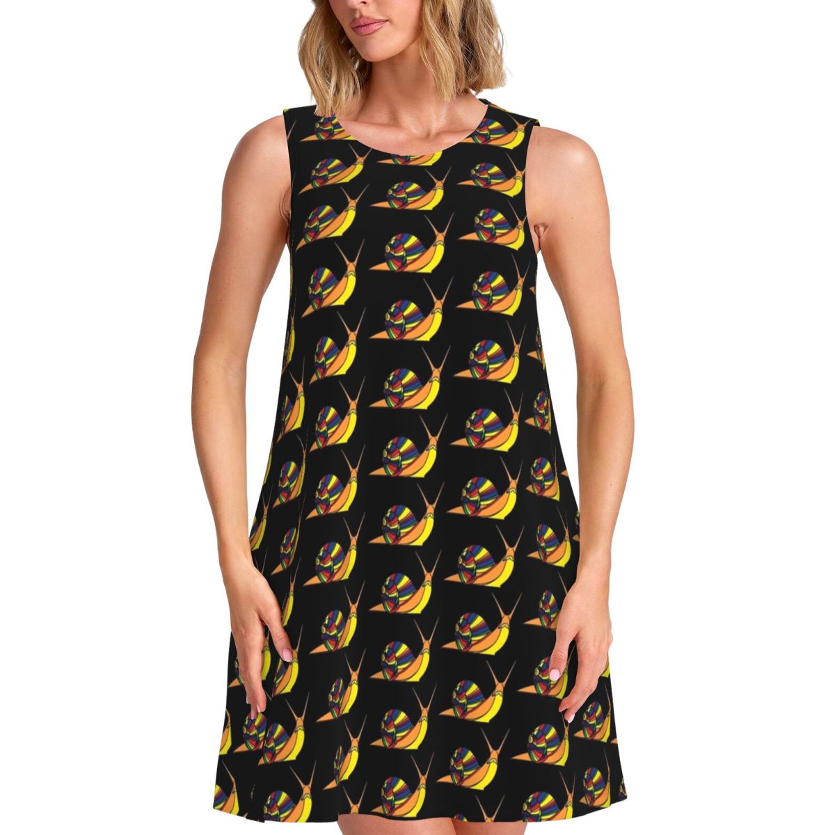 Pride Snail Gaun Kasual Motif  - Summer Clothing Ideas For Women ulasan dan harga
