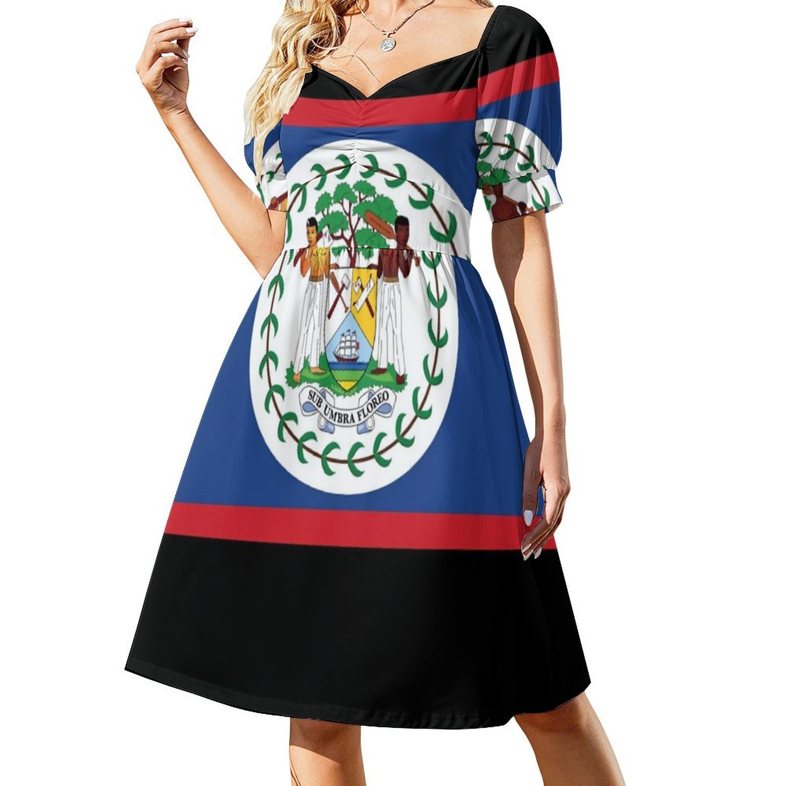Bendera Nasional Belize Gaun P - Summer Clothing Banner ulasan dan harga