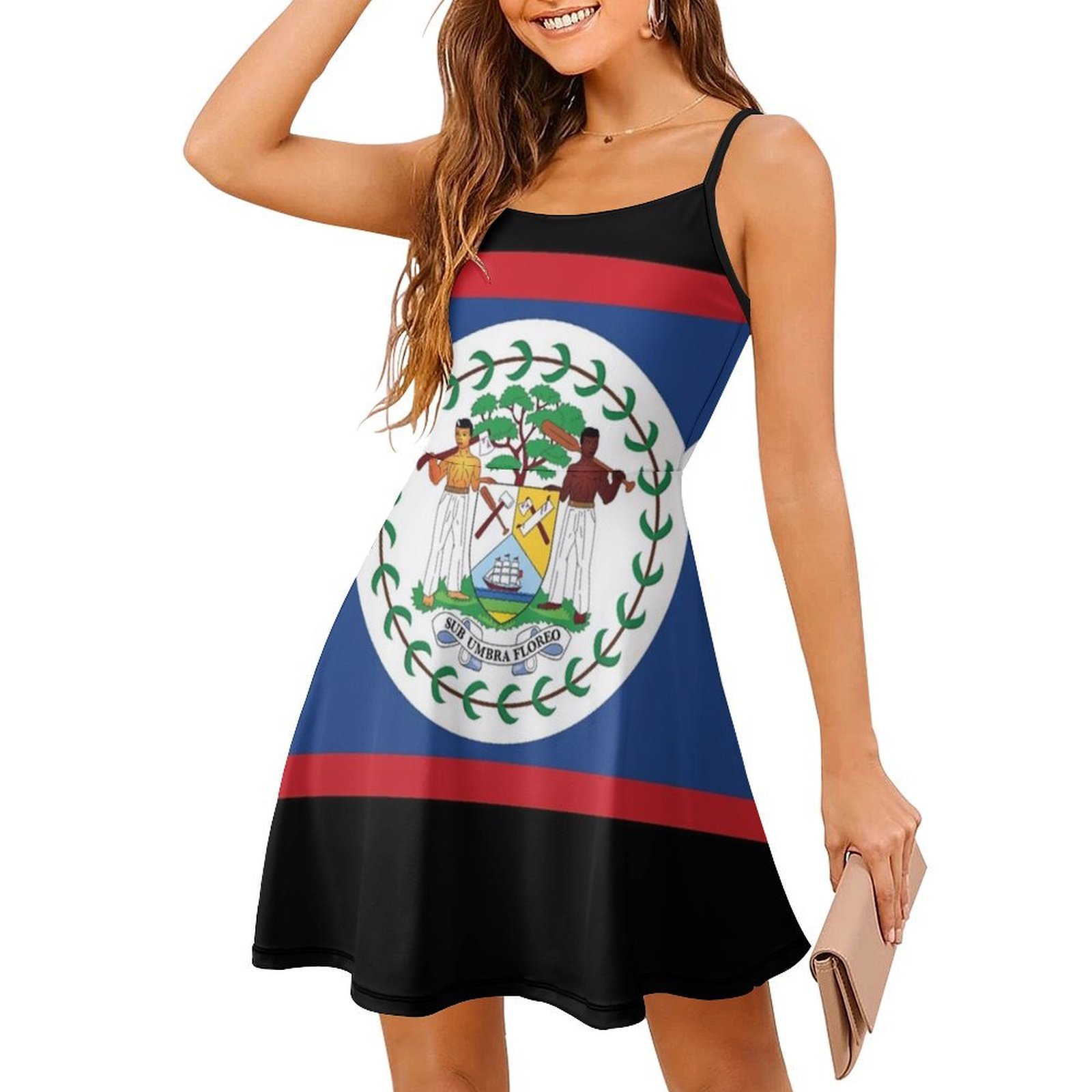 Bendera Nasional Belize Gaun P - Summer Clothing Banner ulasan dan harga