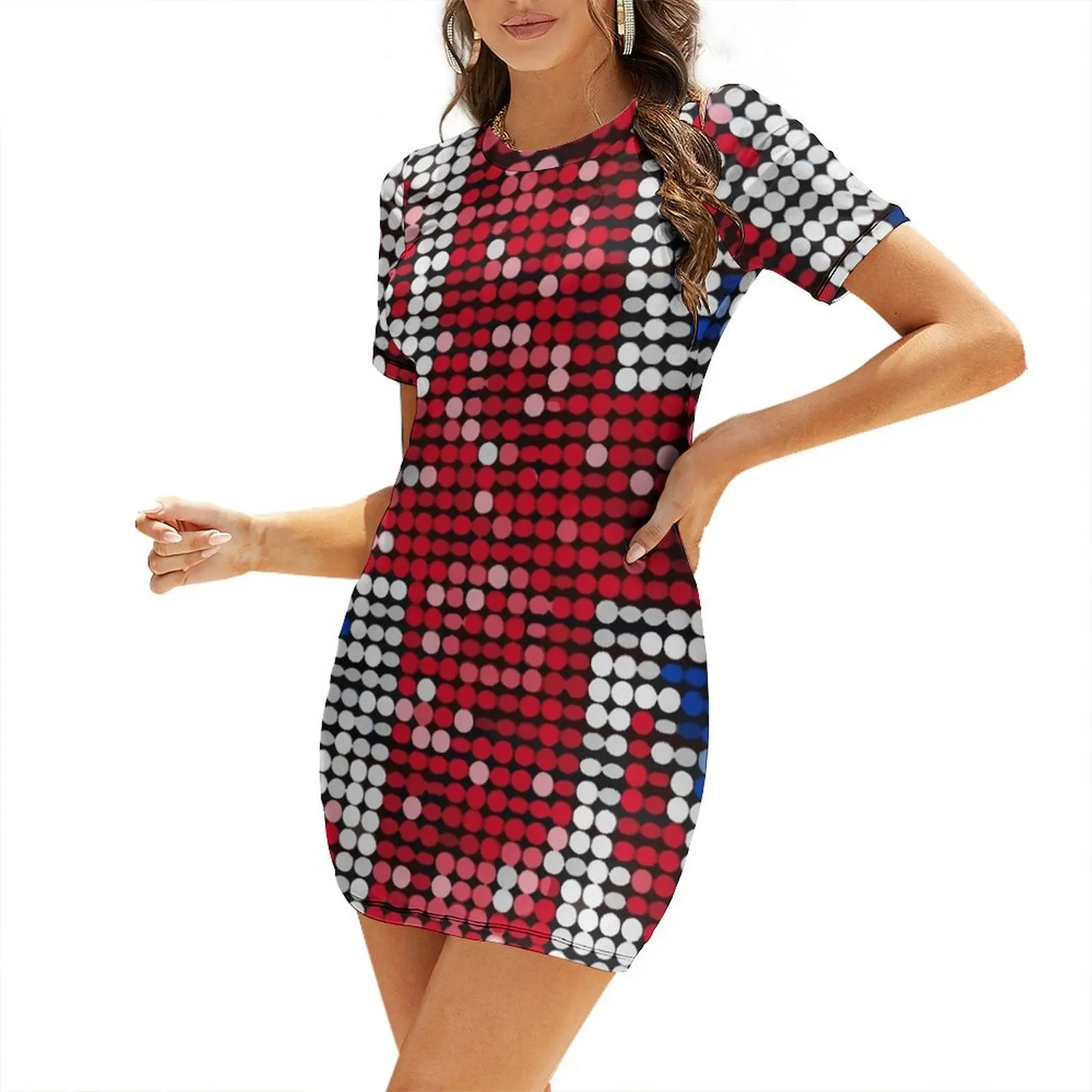 Gaun Lengan Pendek Payet Bende - Summer Clothing Women Uk ulasan dan harga