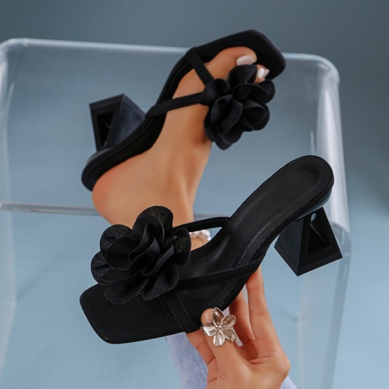 Sandal Dekorasi Bunga 3D Wanit - Summer Clothing Ladies ulasan dan harga