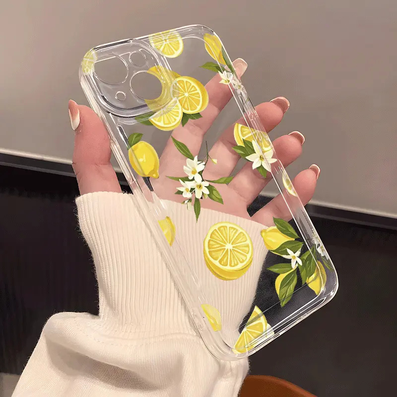 Casing Ponsel Bening Bunga Lem - Summer Closet ulasan dan harga