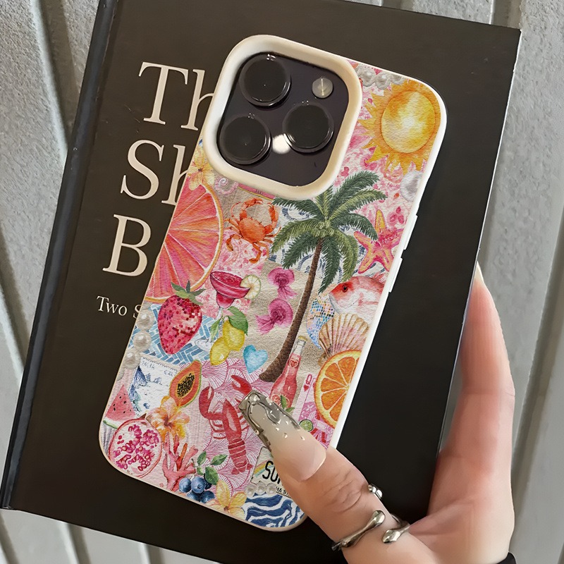Casing HP Motif Kolase Pesta P - Summer Closet ulasan dan harga