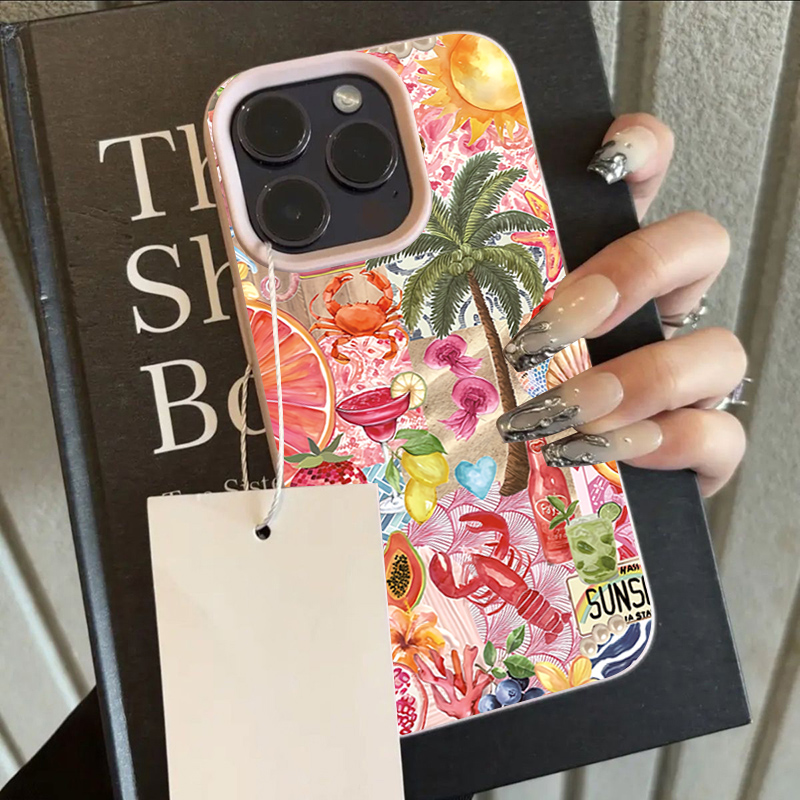 Casing HP Motif Kolase Pesta P - Summer Closet ulasan dan harga